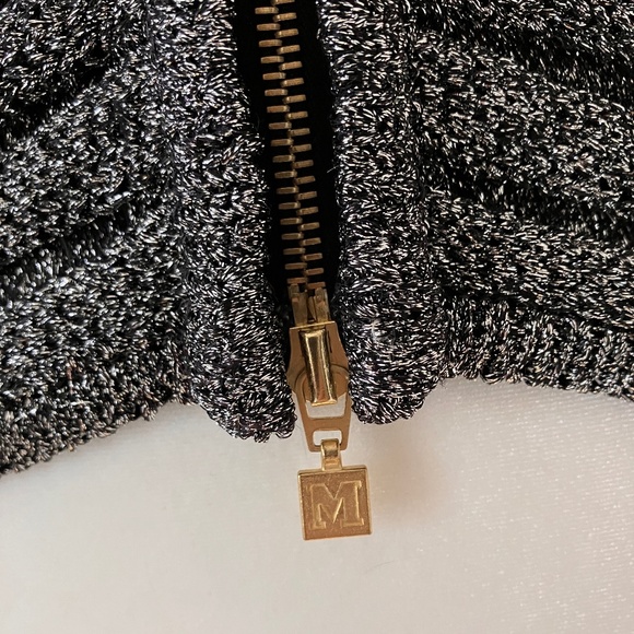 MISSONI SILVER & BLACK KNIT SWEATER - Picture 6 of 13